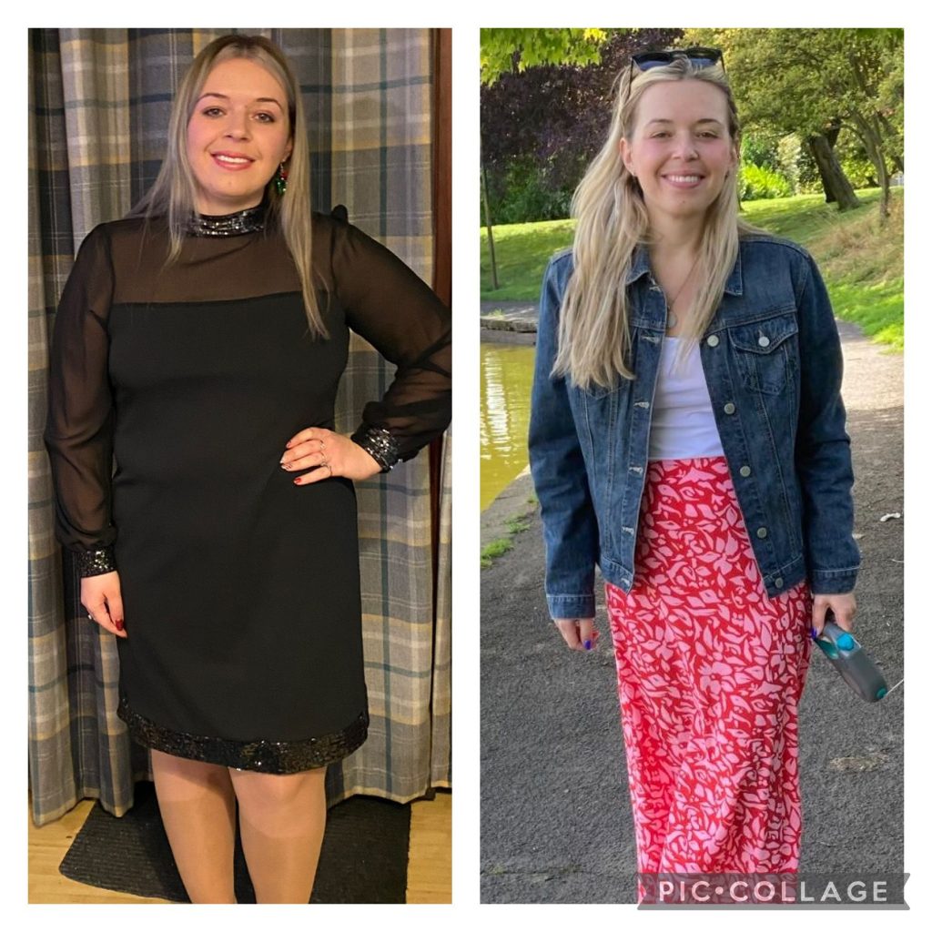 Sophie — weight loss success story, down from 14st 6lb to 10st 1lb